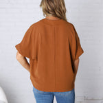 Emelina V-Neck Puff Sleeve Top