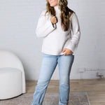 Emerge Funnel Neck Sweater by Z Supply - Turtle Dove