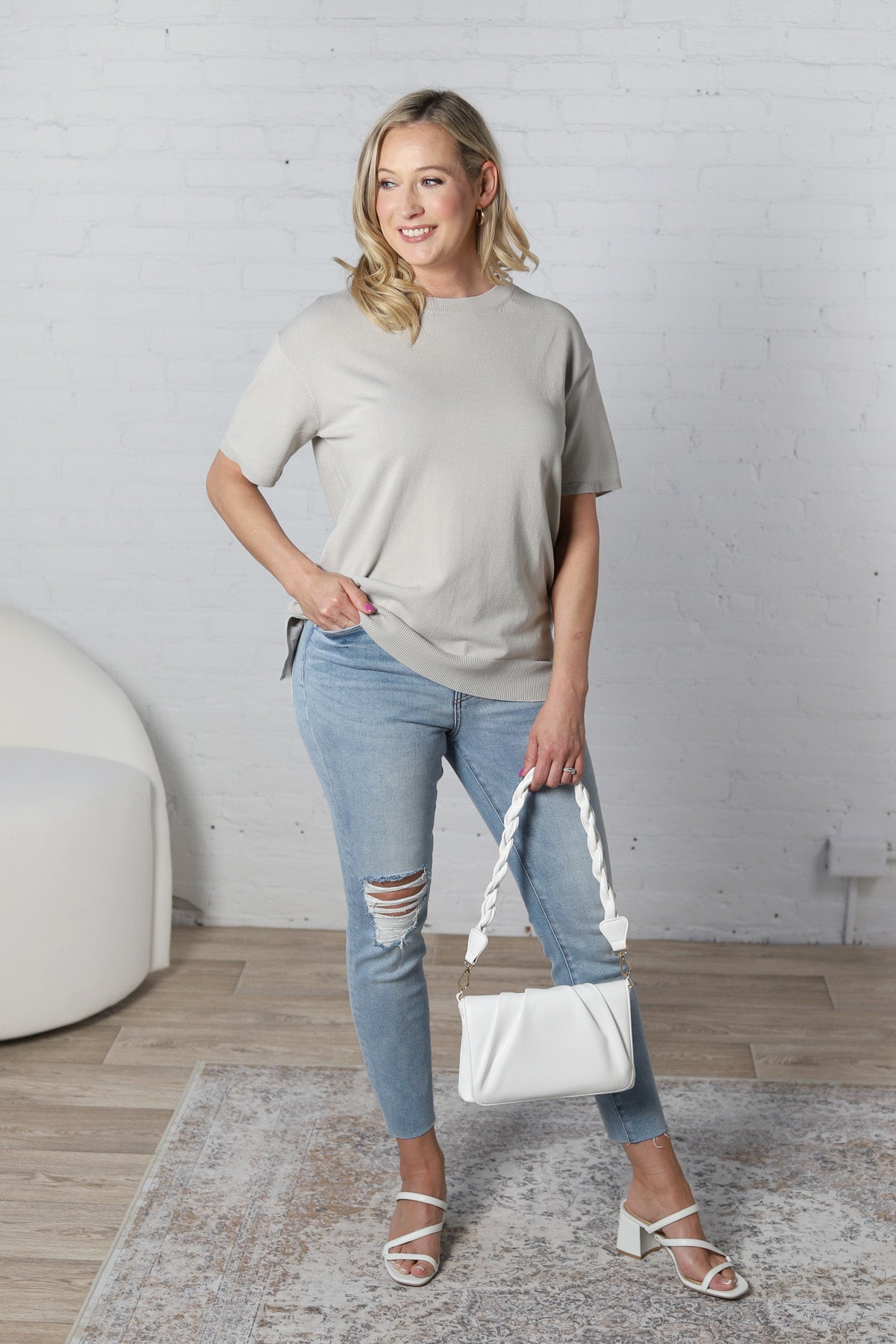 Emilee Lightweight Sweater Top FINAL SALE