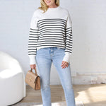 Emilia Striped Knit Sweater