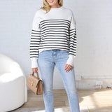 Emilia Striped Knit Sweater