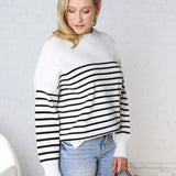 Emilia Striped Knit Sweater