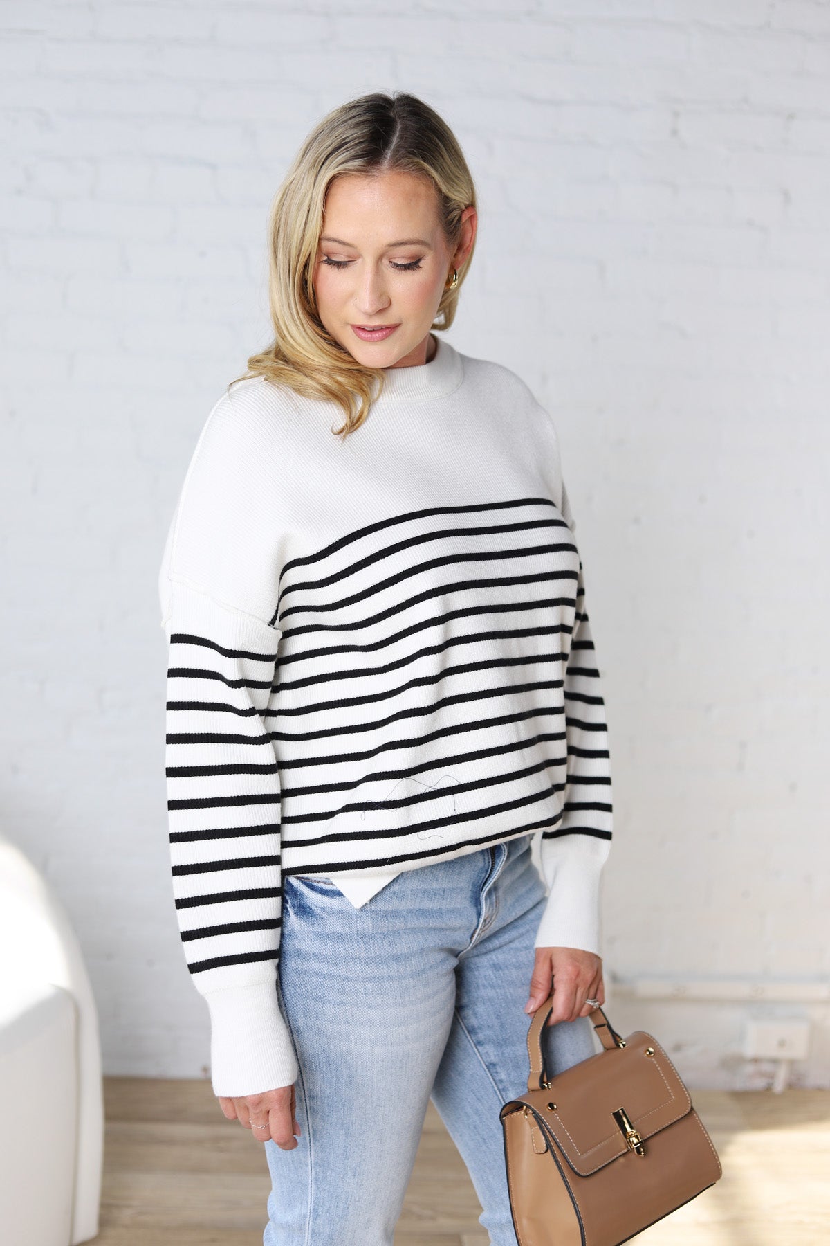 Emilia Striped Knit Sweater