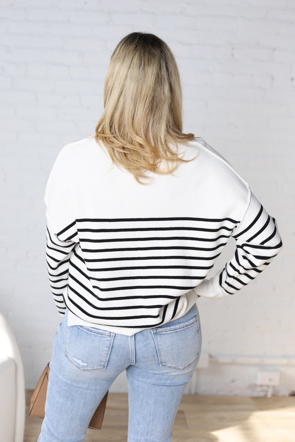 Emilia Striped Knit Sweater