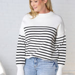 Emilia Striped Knit Sweater