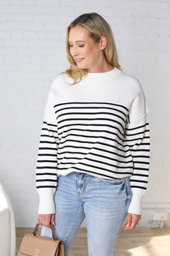 Emilia Striped Knit Sweater