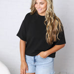 Emma Modal Luxe Basic Top - Black