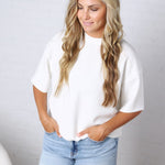 Emma Modal Luxe Basic Top - Cream