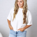 Emma Modal Luxe Basic Top - Cream