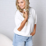 Emma Modal Luxe Basic Top - Cream