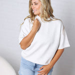 Emma Modal Luxe Basic Top - Lt Heather Grey
