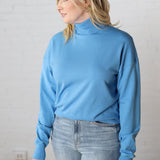 Erion Turtleneck Sweater - Blue