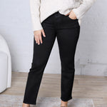 Esme Mid Rise Ankle Straight Denim - Gentle Night