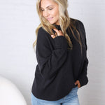 Esti Loose Fit Sweater - Navy