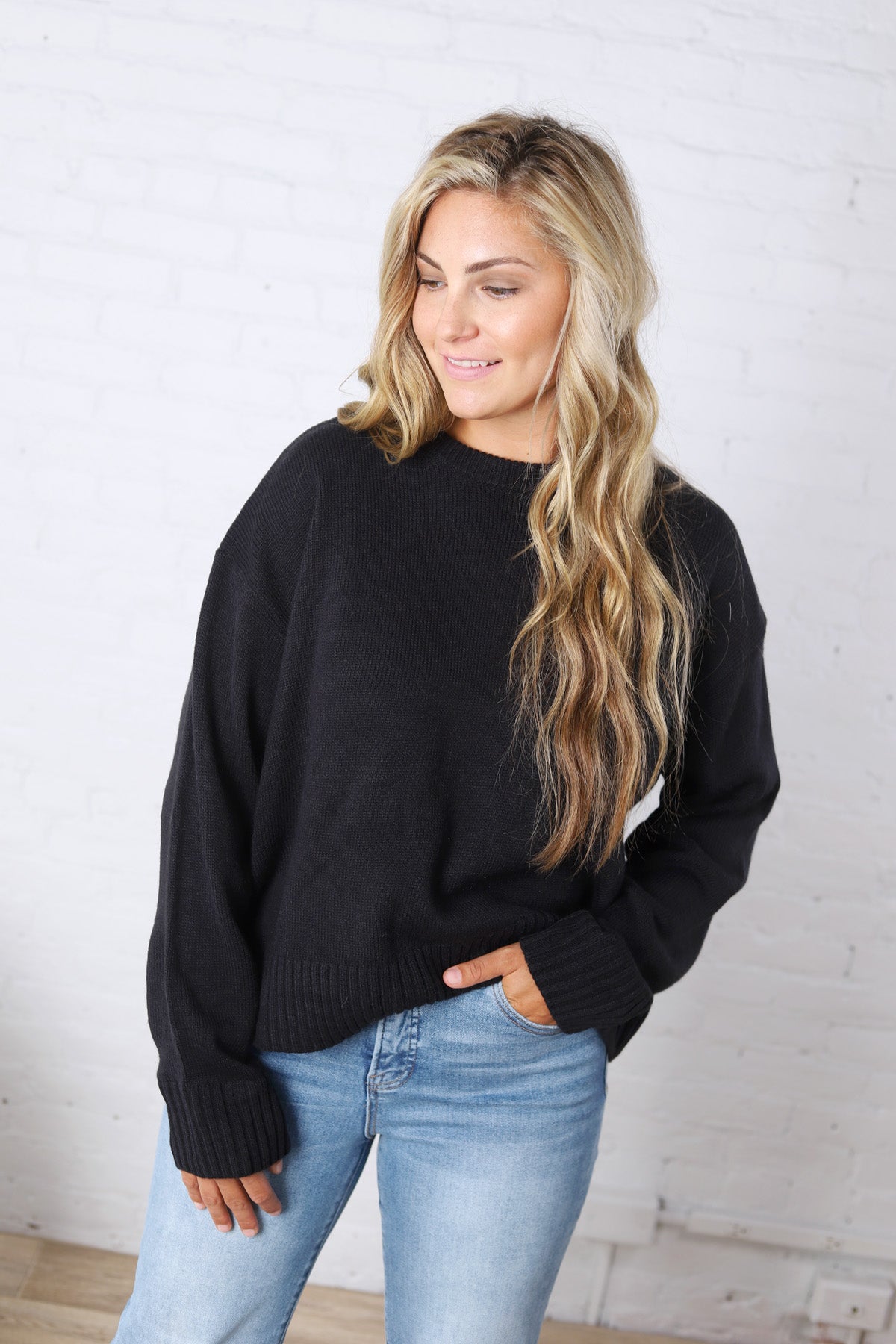 Esti Loose Fit Sweater - Navy
