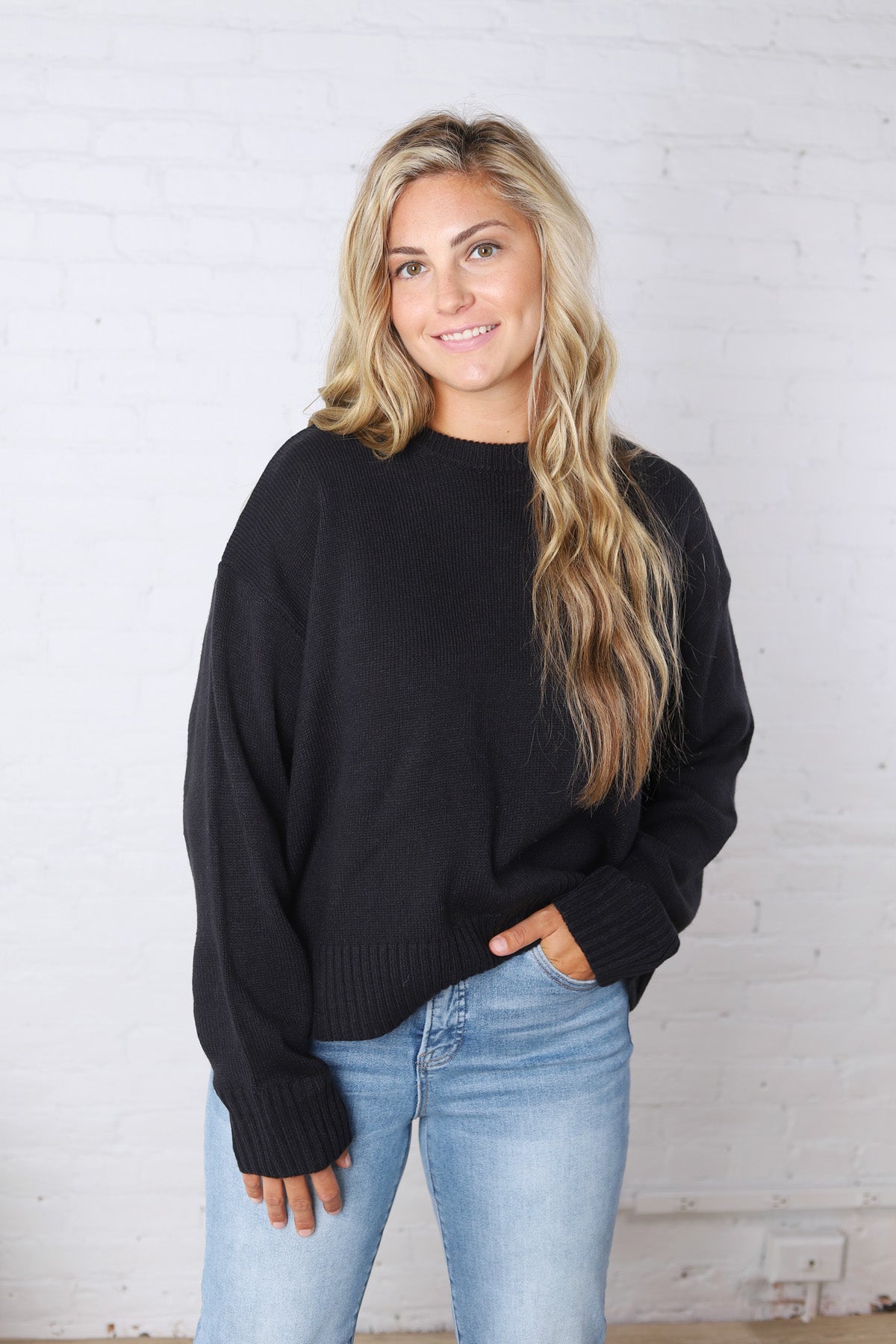 Esti Loose Fit Sweater - Navy