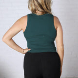 Evie Tank - Forest Green