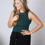 Evie Tank - Forest Green