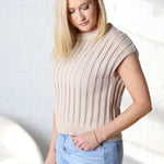 Faelina Knit Sweater Short Sleeve Top