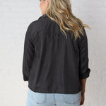 Fallyn Cropped Utility Jacket - Charcoal