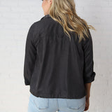 Fallyn Cropped Utility Jacket - Charcoal