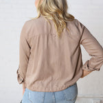 Fallyn Cropped Utility Jacket - Hazelnut