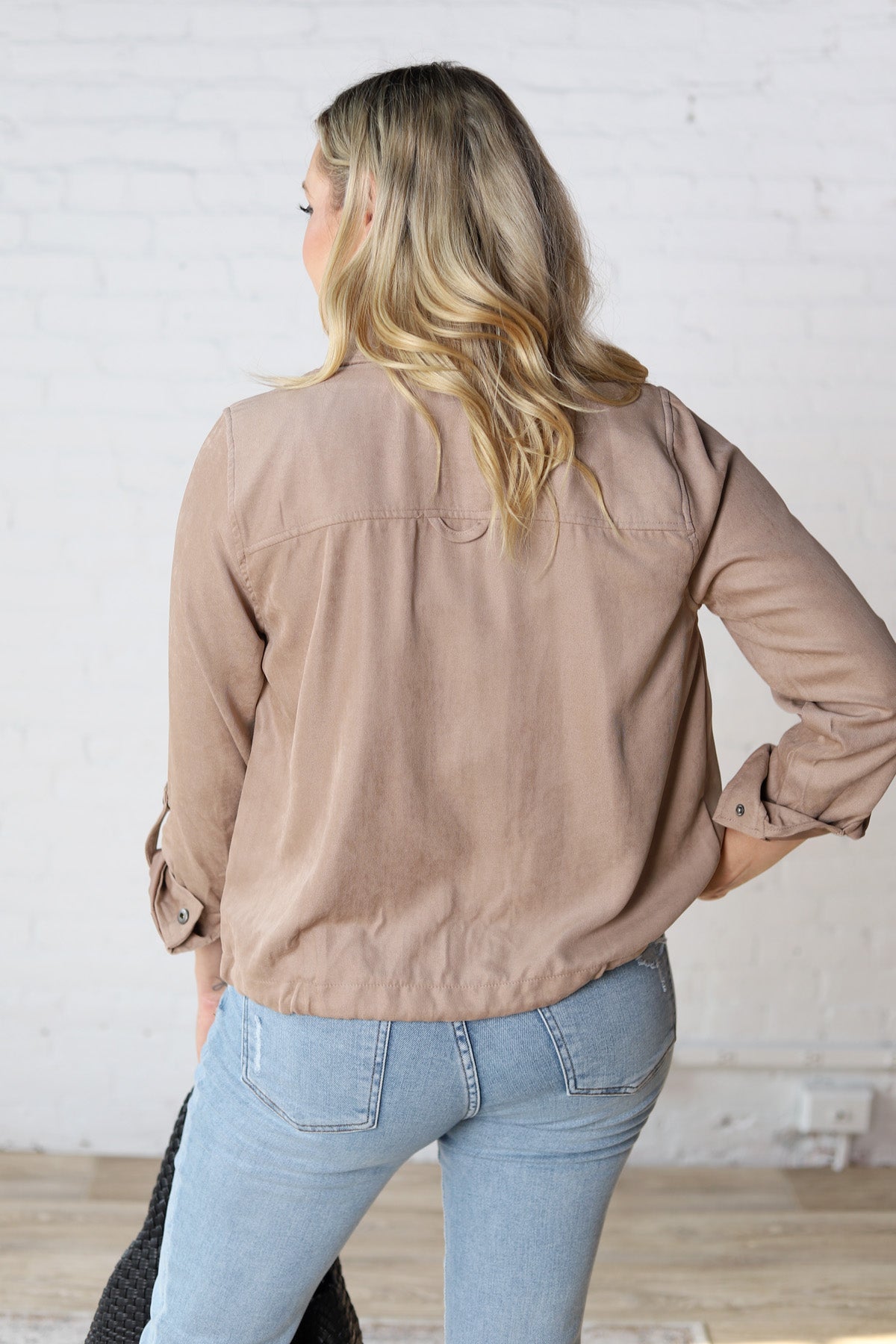 Fallyn Cropped Utility Jacket - Hazelnut