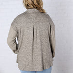 Fallyn Long Sleeve Shacket - Taupe
