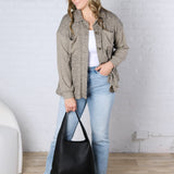 Fallyn Long Sleeve Shacket - Taupe - FINAL SALE