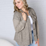 Fallyn Long Sleeve Shacket - Taupe - FINAL SALE