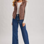 Farynne Sherpa Vest - Mocha