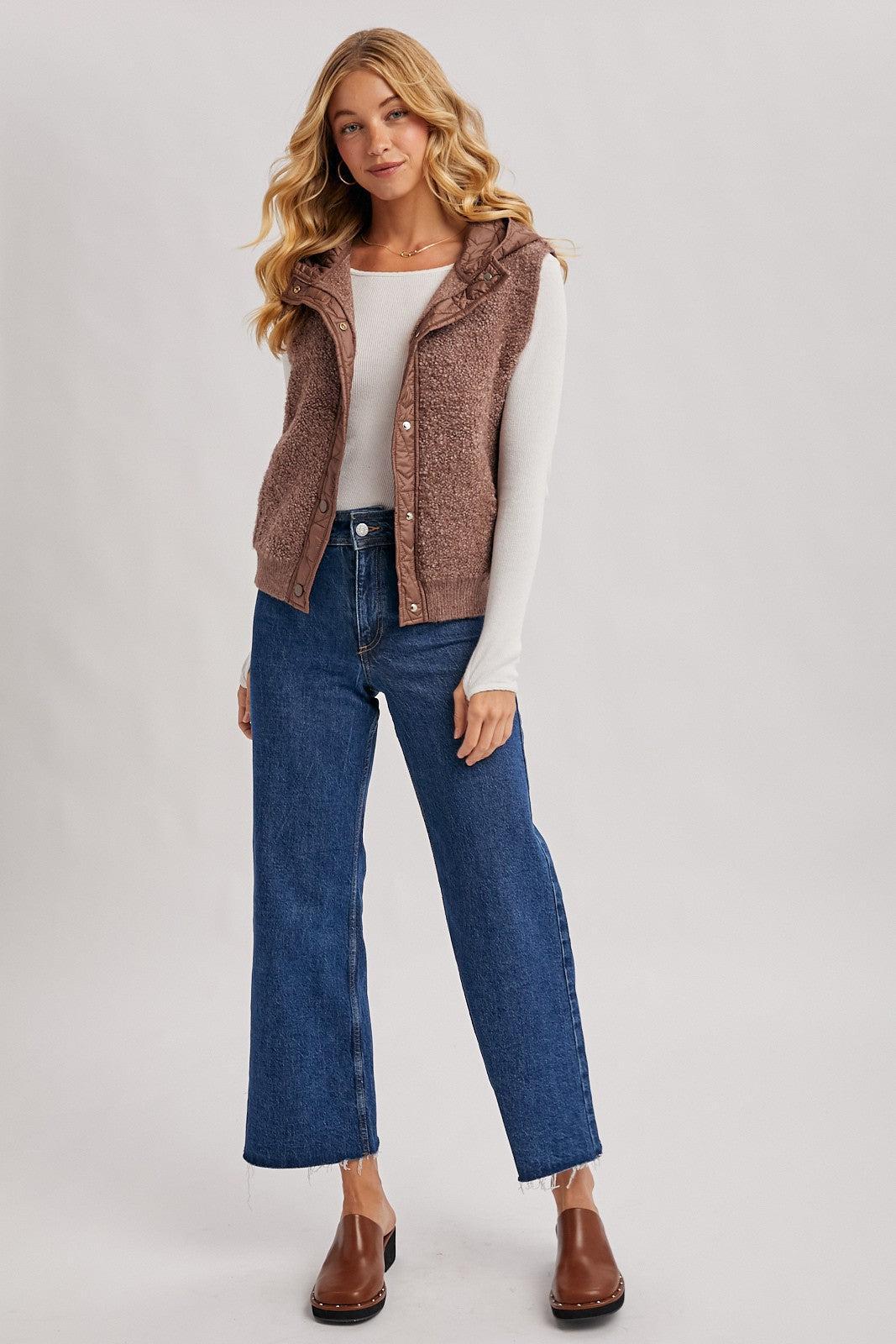 Farynne Sherpa Vest - Mocha