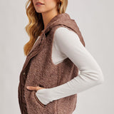 Farynne Sherpa Vest - Mocha