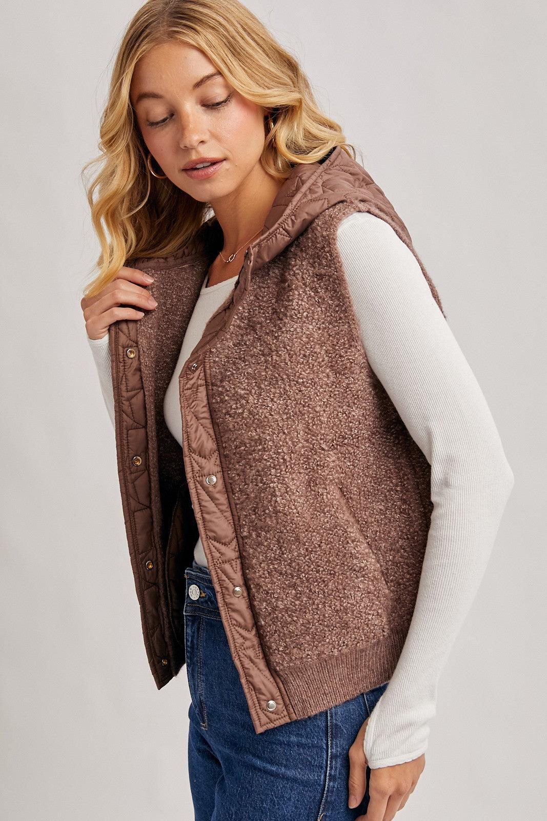 Farynne Sherpa Vest - Mocha