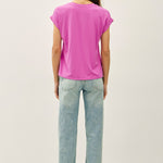 Faye Bamboo Dolman Cap Sleeve Top - Berry Smoothie