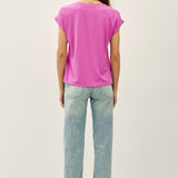 Faye Bamboo Dolman Cap Sleeve Top - Berry Smoothie
