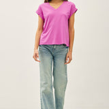 Faye Bamboo Dolman Cap Sleeve Top - Berry Smoothie