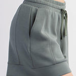 Faylen Modal Luxe Casual Shorts - Sage Leaf FINAL SALE