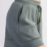Faylen Modal Luxe Casual Shorts - Sage Leaf FINAL SALE