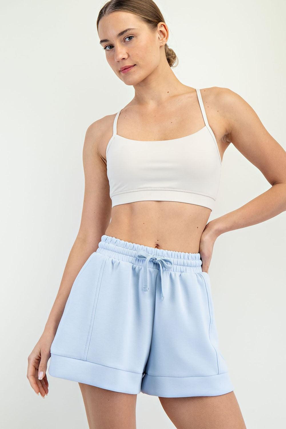 Faylen Modal Scuba Casual Shorts - Frost