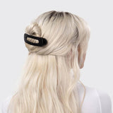 Flat Lay Claw Clip 2 Piece - Black & Tortoise