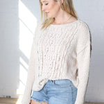 Foster Delicate Cable Knit Sweater