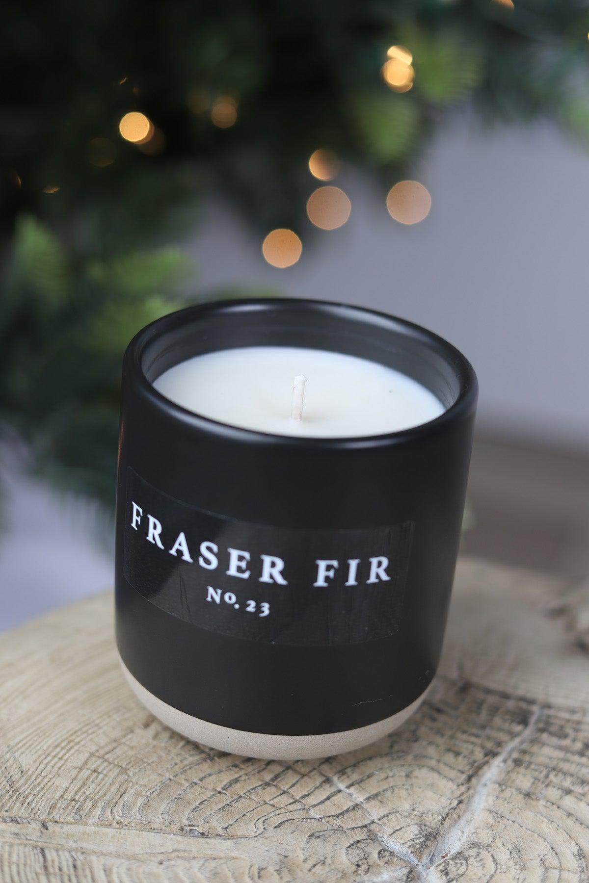 Fraser Fir 12 oz Soy Candle / Stoneware Jar