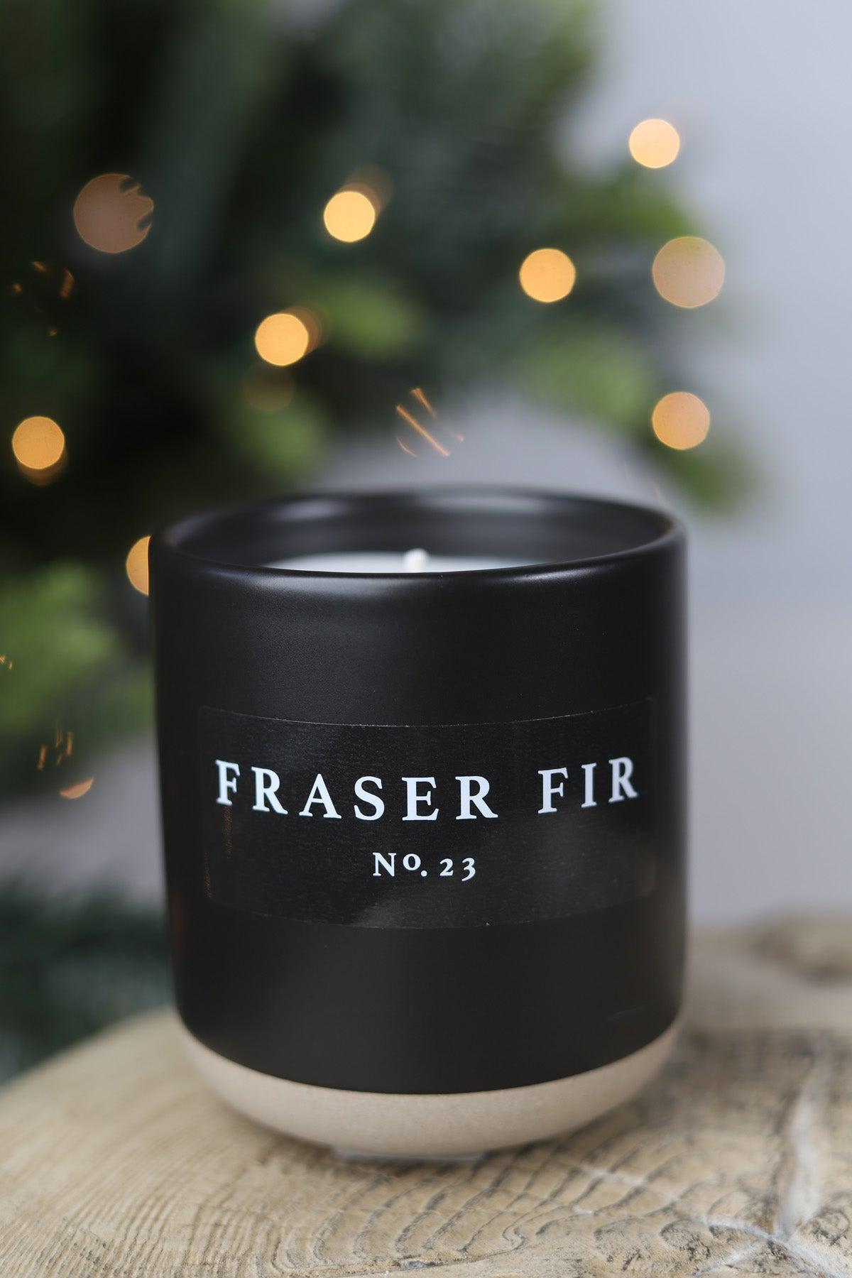 Fraser Fir 12 oz Soy Candle / Stoneware Jar