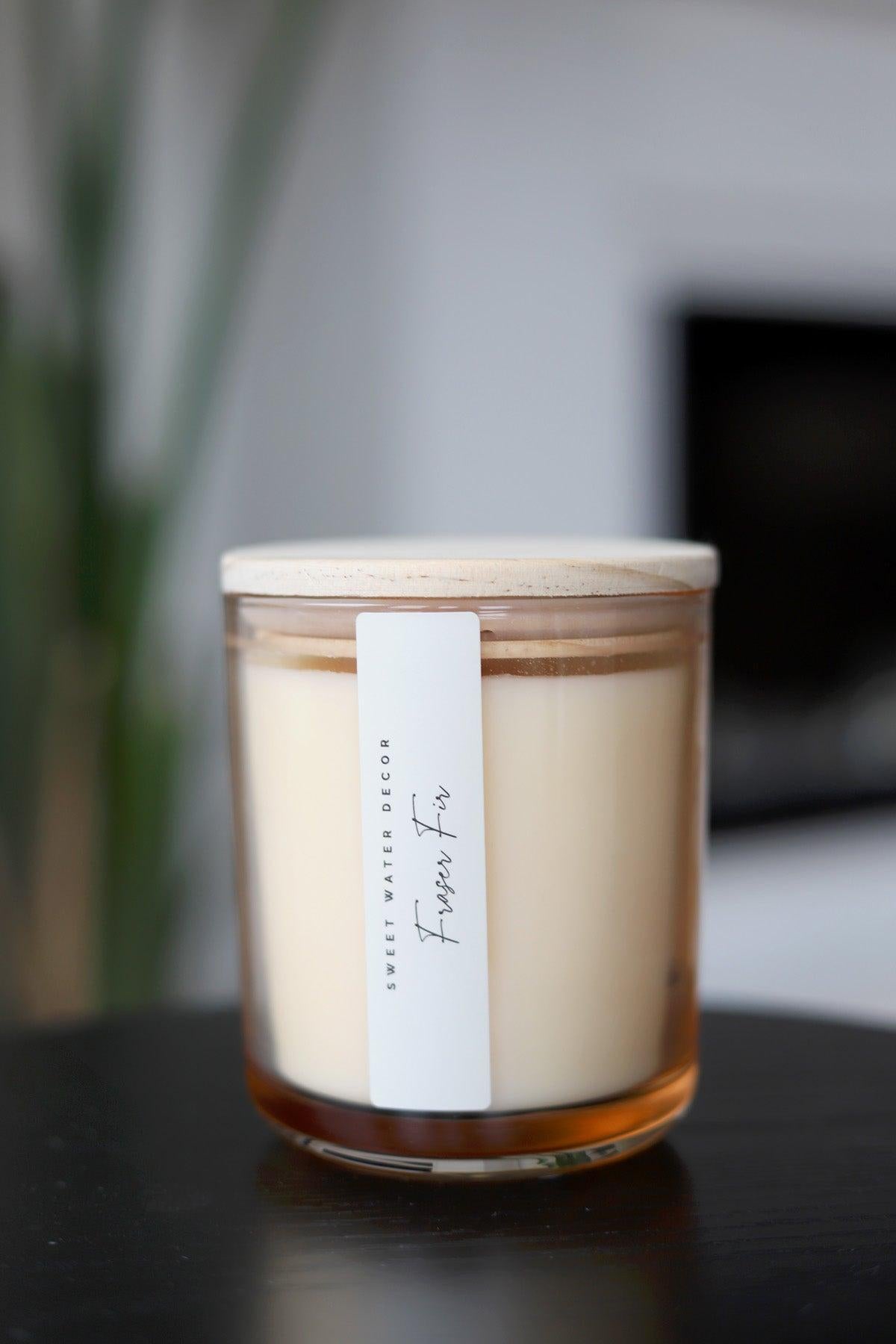 Fraser Fir 12 oz Soy Candle / Tinted Glass