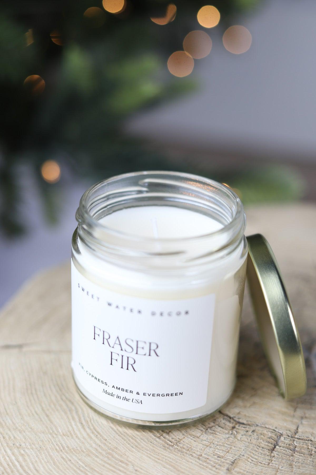 Fraser Fir 9 oz Soy Candle / Clear Jar