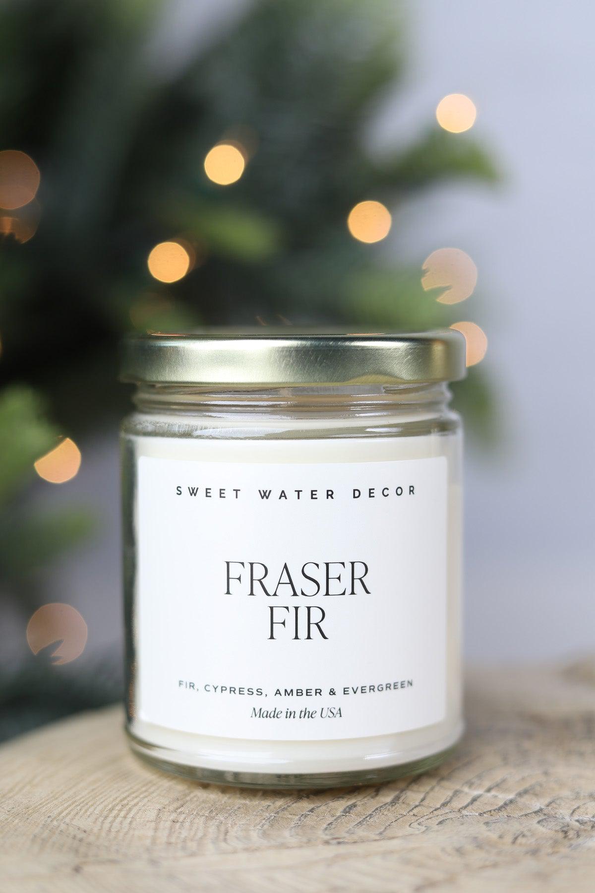 Fraser Fir 9 oz Soy Candle / Clear Jar