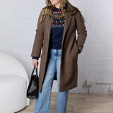 Freja Fair Isle Pullover - Navy