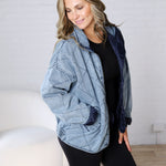 Fritzie Quilted Denim Washed Jacket