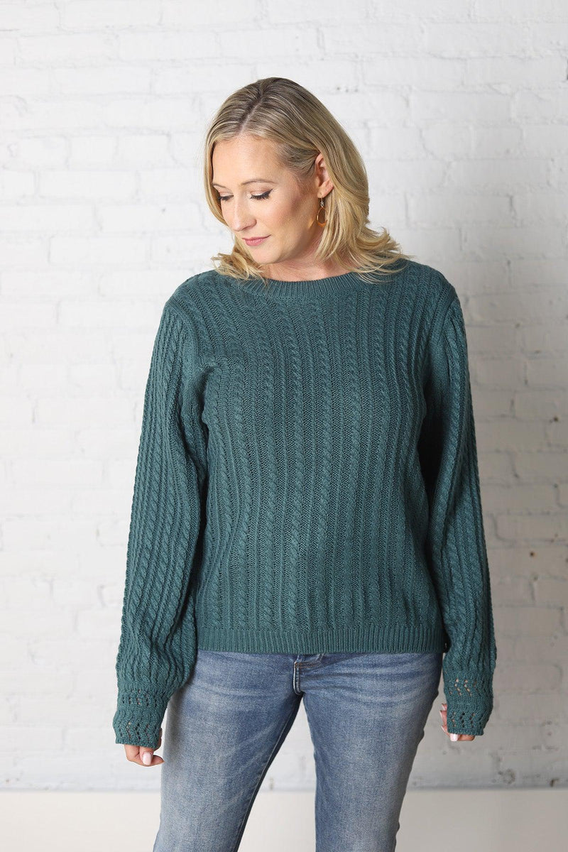 Fynn Teal Sweater